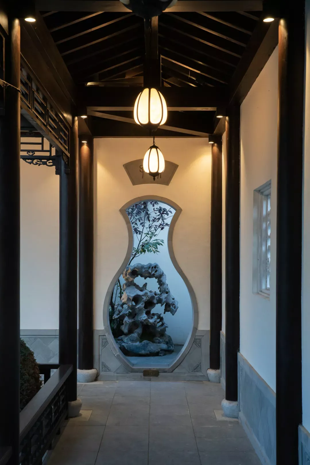 融创建荣松江宸院·月洞门施工现场61中国园林常设洞门,常见